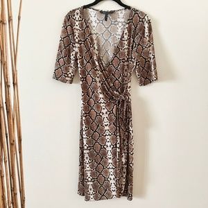 BCBGMaxAzria dress python snakeskin print M